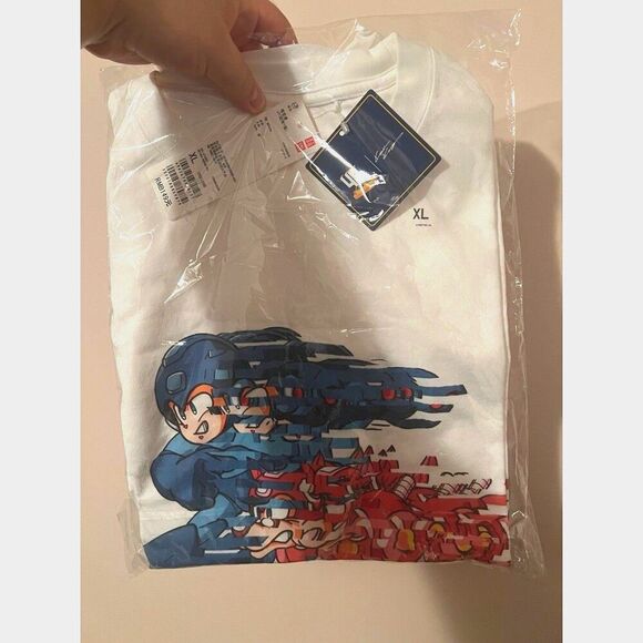 Uniqlo Other - NWT RARE White Uniqlo Capcom Rockman Tee 40th Anniversary